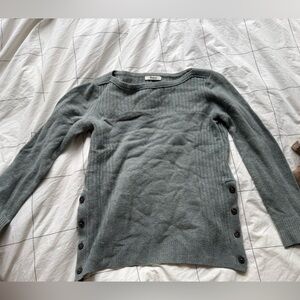 Madewell Button Merino Wool Sweater